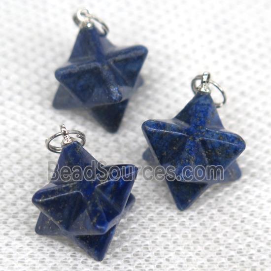 blue Lapis Lazuli pendant, star