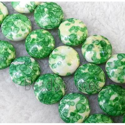 rainforest jasper bead, stability, flat-round