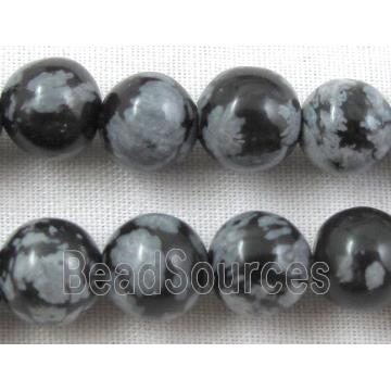 Round Snowflake Jasper Beads Smooth