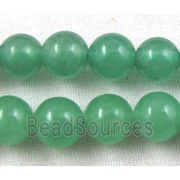 round Green Aventurine stone bead