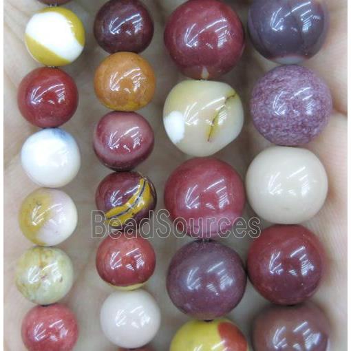 round Mookaite beads