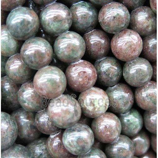 African red Garnet beads, round