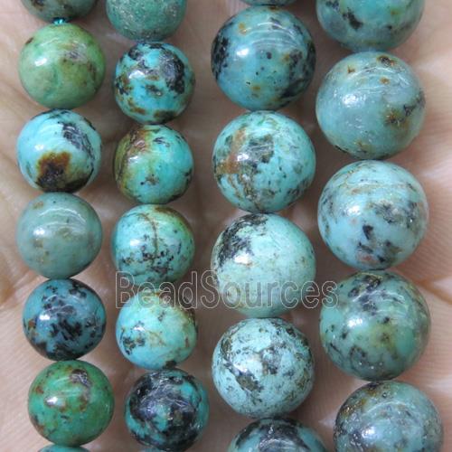 green African Turquoise round Beads