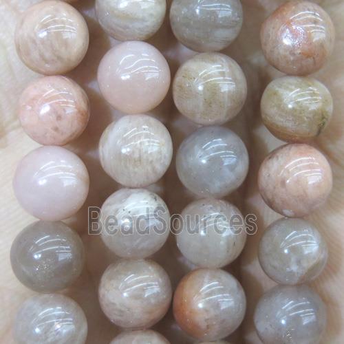 MoonStone round Bead, pink