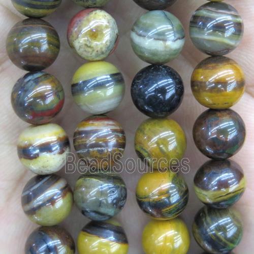 Iron Zebra Jasper Beads, yellow