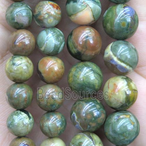 round green Rhyolite Beads