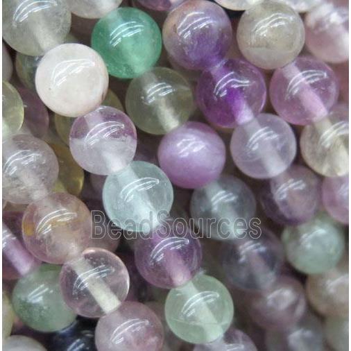 purple Fluorite beads, round