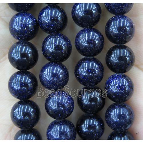 blue sandStone beads, round