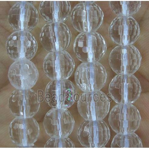 Clear Quartz bead, faceted round