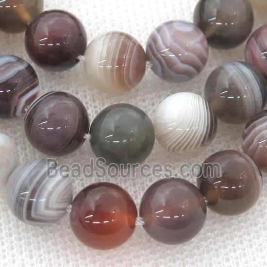 round Botswana Agate beads