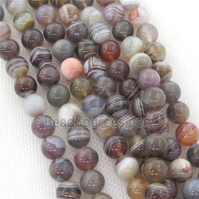 round Botswana Agate beads