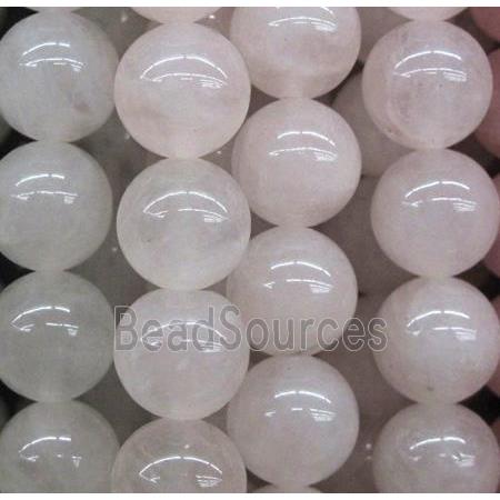 rose quartz bead, round