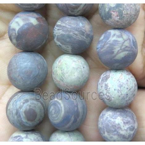 round matte flower Agate Beads