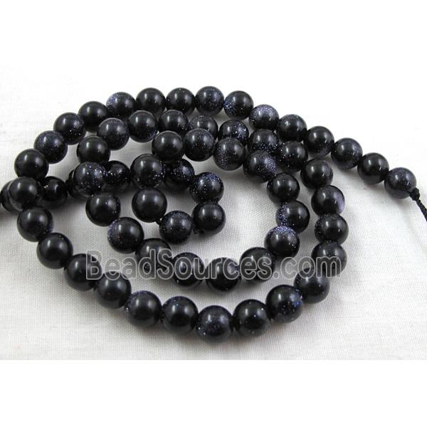 Blue Goldstone, AA Grade, Round