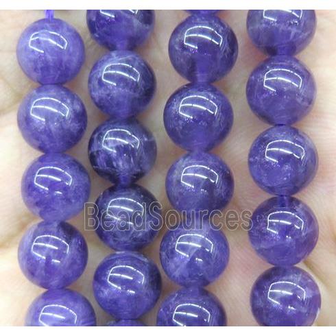 amethyst bead, round, B Grade