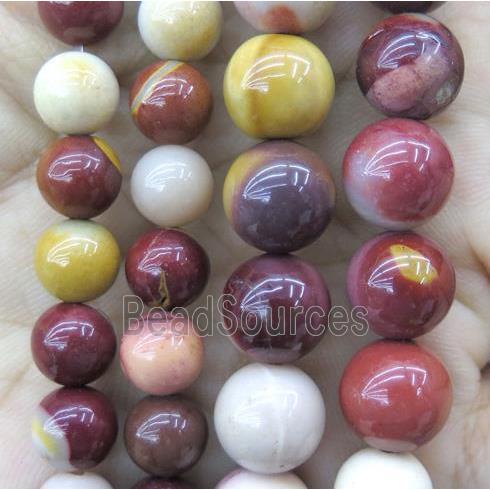 round Mookaite Beads