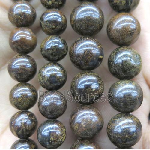 round Bronzite Beads