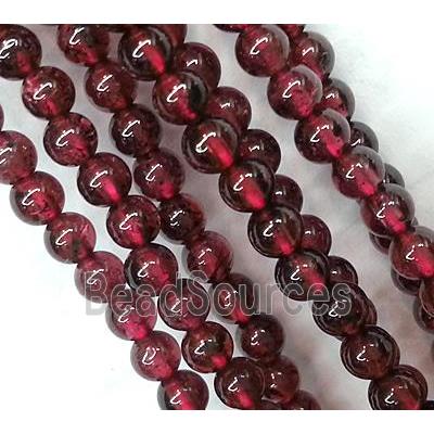 round garnet stone beads