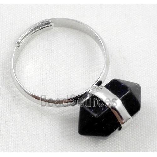 Blue SandStone ring, bullet