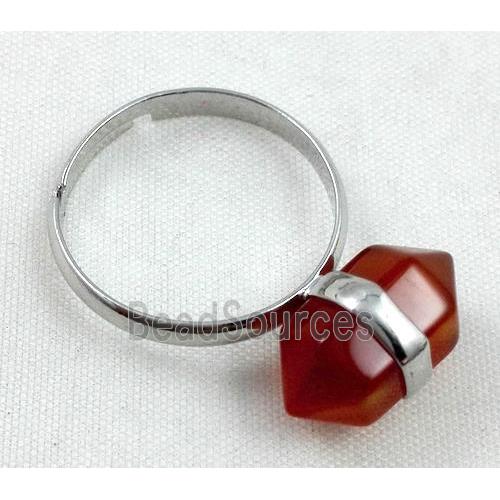 Red Agate Ring, bullet