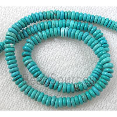 Turquoise heishi beads