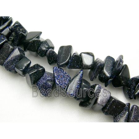 Blue sandstone Chip Beads