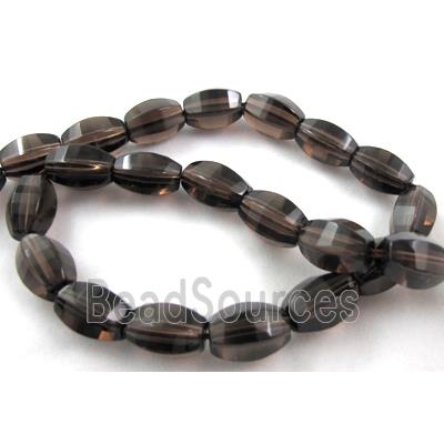 Smoky Quartz beads, faceted