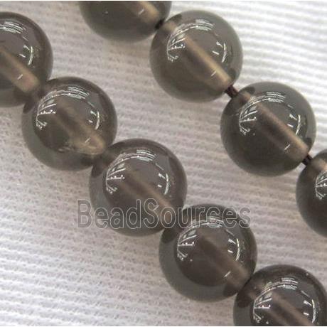 round Smoky Quartz beads