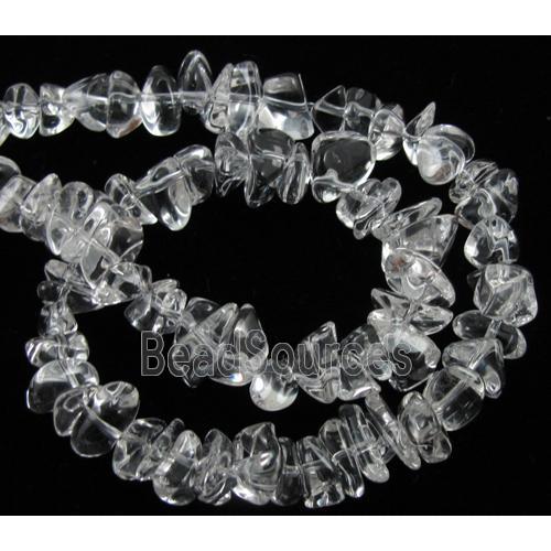 Natural Clear Quartz Bead, chip