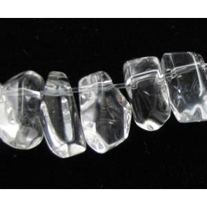 Natural Clear Quartz Bead, freeform