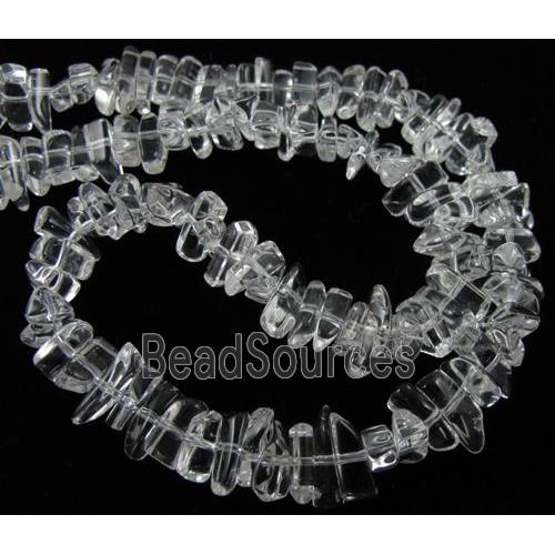 Natural Clear Quartz Bead, freeform