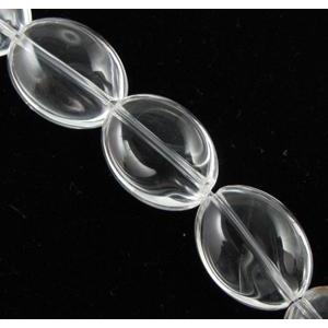 Natural Clear Quartz Bead, flat rice, A grade