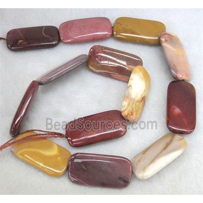 Mookaite Jasper Beads, rectangle