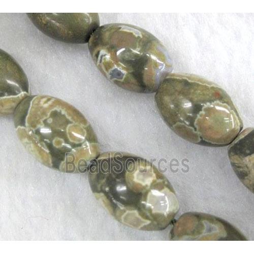 natural Rhyolite Jasper beads, barrel