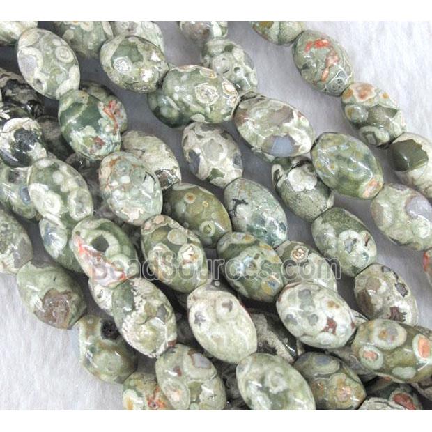 Rhyolite Jasper beads, barrel