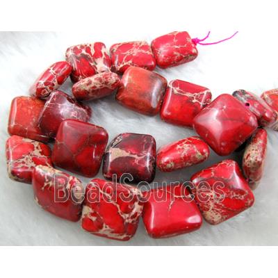 Red Sea Sediment Jasper Beads Square