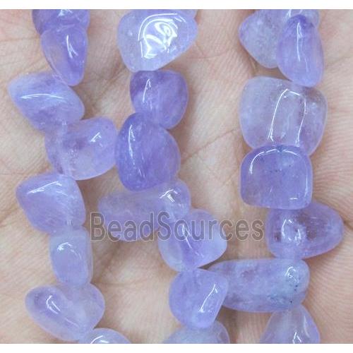 amethyst chips beads, freeform