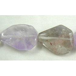 Amethyst Crystal beads, Erose Chip