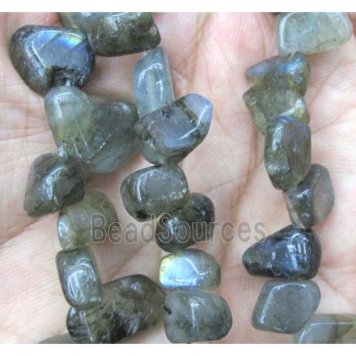 labradorite chip beads, freeform