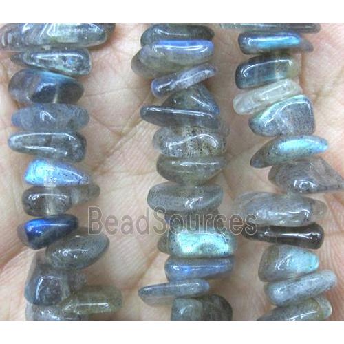 Labradorite beads chip, freeform