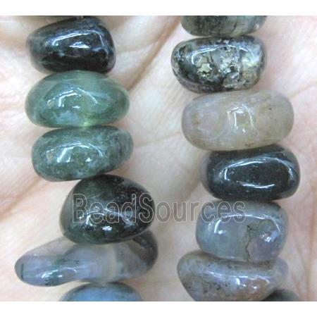 moss agate chips bead, freeform