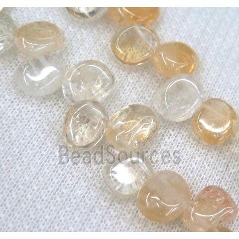 citrine chips bead, freeform