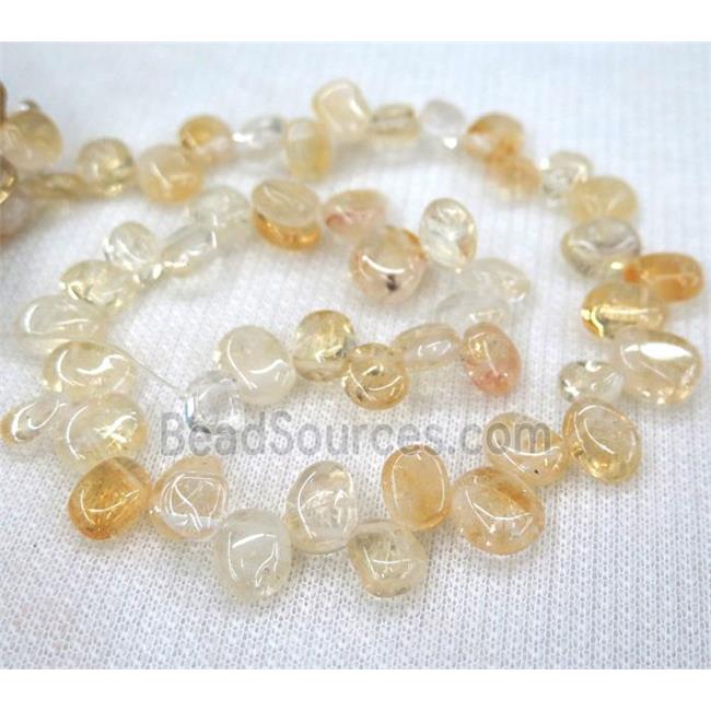 citrine chips bead, freeform