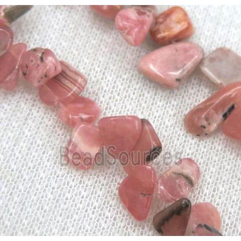 Pink Rhodochrosite Chips Beads Freeform