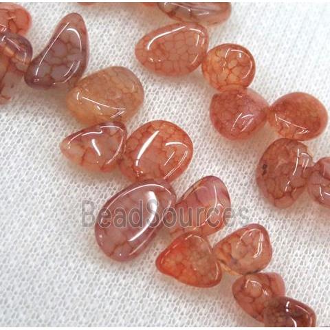 dragon veins agate chips bead, freeform