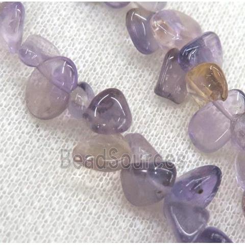 amethyst chips bead, freeform