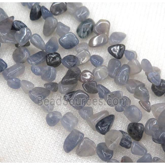 blue tourmaline chips bead, freeform