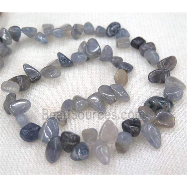 blue tourmaline chips bead, freeform