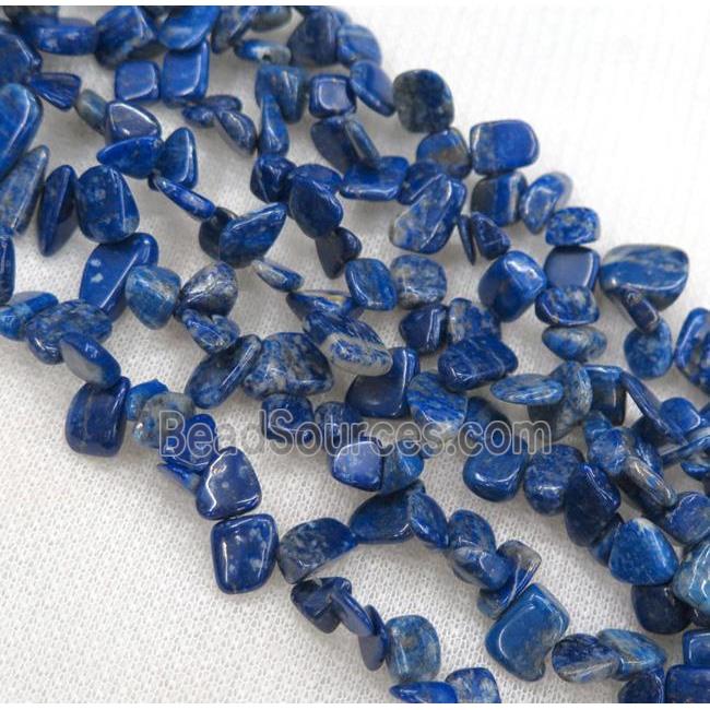 lapis lazuli chip beads, freeform