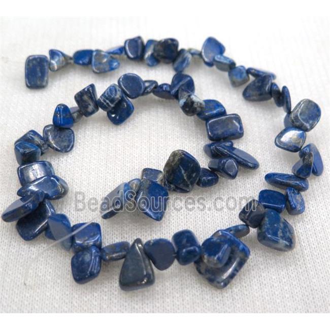 lapis lazuli chip beads, freeform